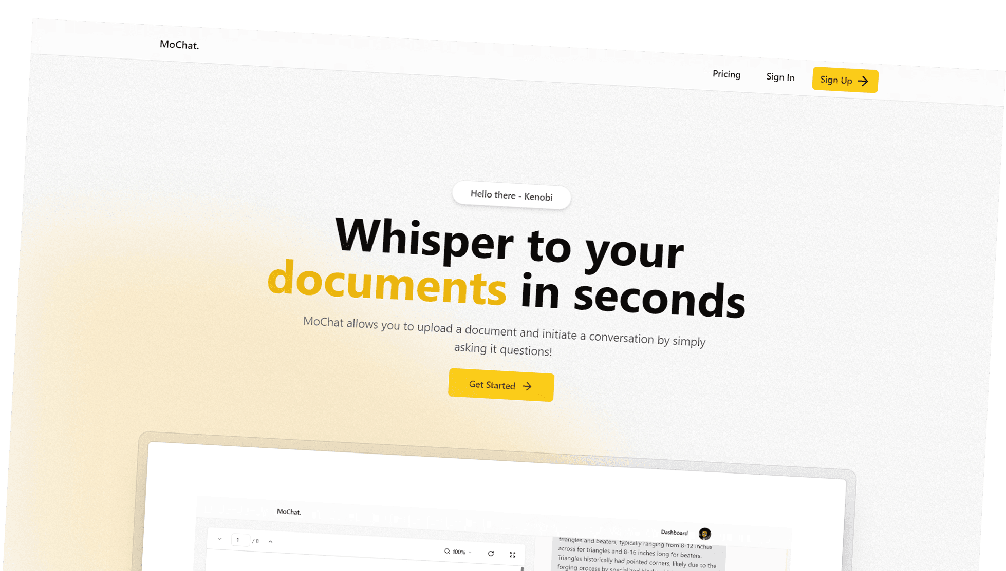 Mochat | Document Chat Bot